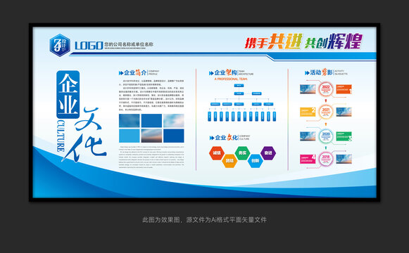 高端企業(yè)文化形象墻展板