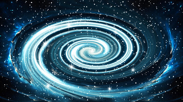 藍(lán)色旋渦星空