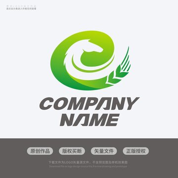 e字母馬麥穗農(nóng)業(yè)OGO標(biāo)志