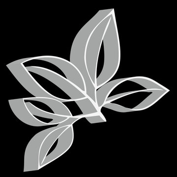 立體樹(shù)葉圖