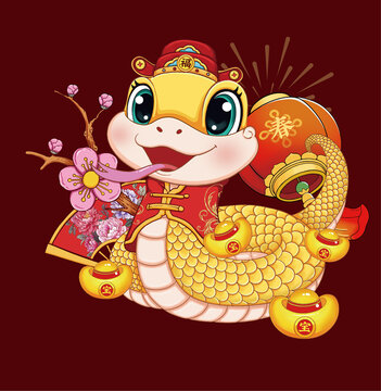 蛇年插畫