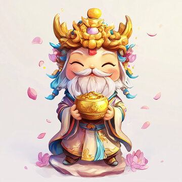 卡通財(cái)神q版