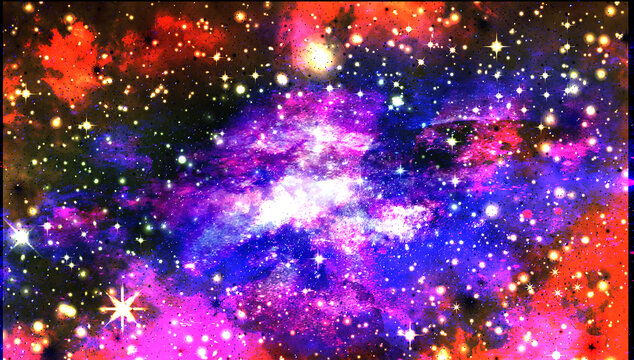 藍(lán)粉色浪漫星空頂星空軟膜燈箱