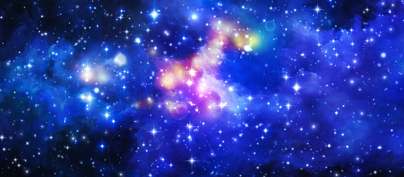 漫天繁星星空頂星空軟膜燈箱