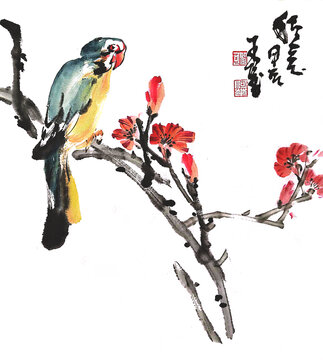 寫意花鳥裝飾畫