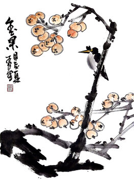 寫意琵琶裝飾畫