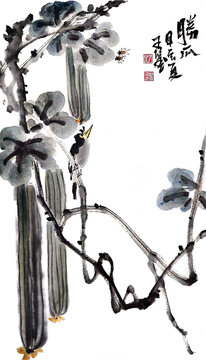 寫意花鳥裝飾畫