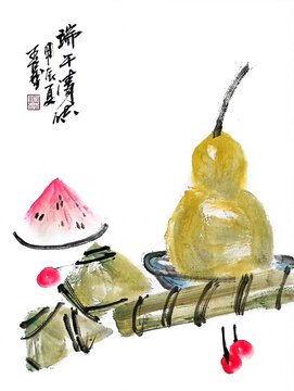 端午裝飾畫