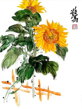 向日葵裝飾畫