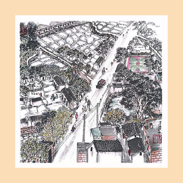 農(nóng)村裝飾畫
