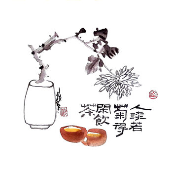 寫意菊花