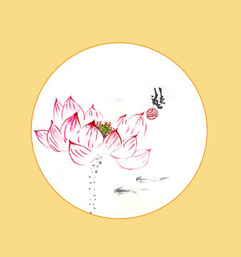 寫意荷花