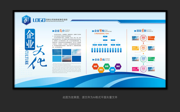 高端企業(yè)文化形象墻展板