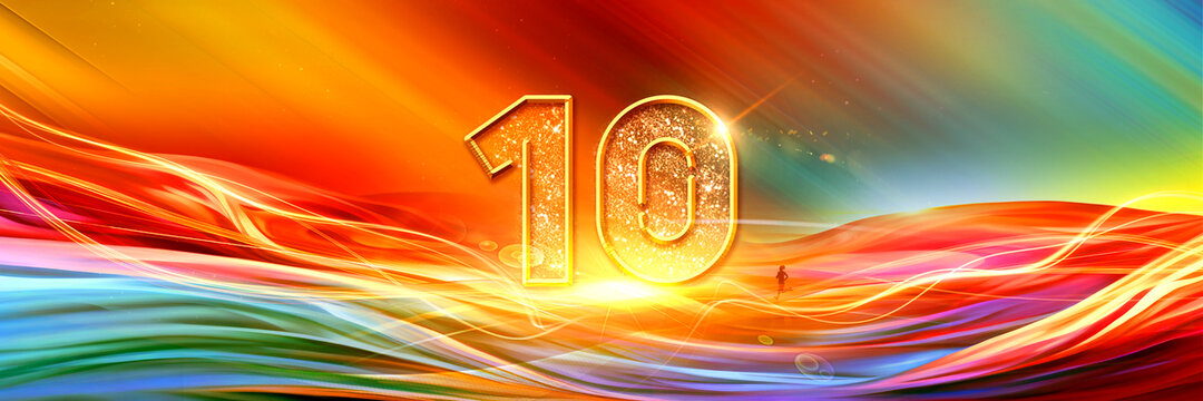 10周年背景板