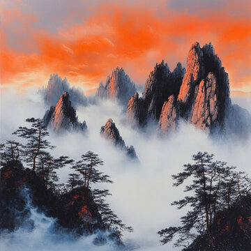 松濤映紅