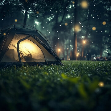 夜景帳篷