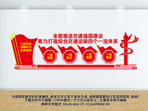交通運輸四個一流文化墻