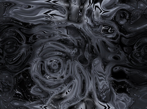 黑色水紋