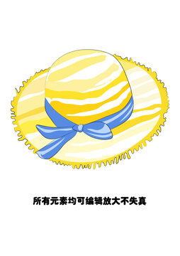 卡通女式太陽帽