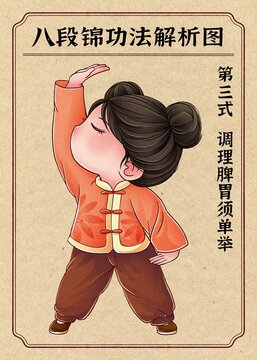 八段錦插畫(huà)