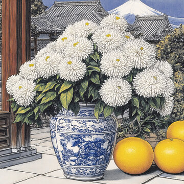 工筆菊花