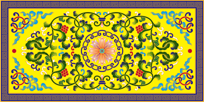 纏枝花紋傳統(tǒng)花紋