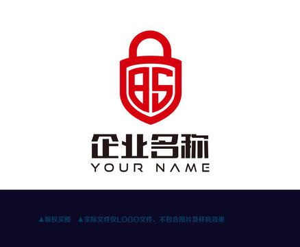 鎖logo字母bs
