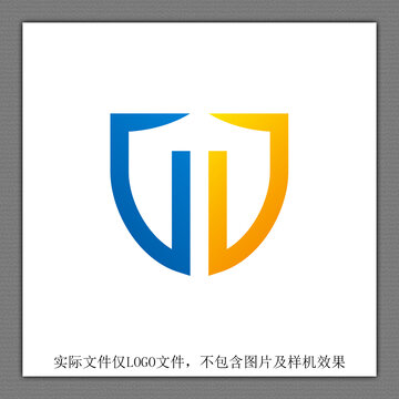 字母GD創(chuàng)意盾牌LOGO設(shè)計(jì)