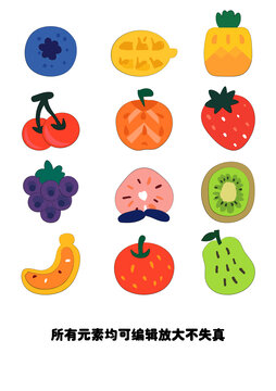 卡通水果