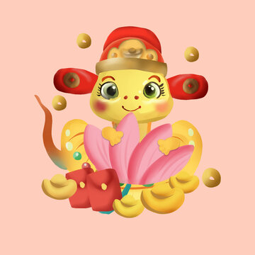 蛇年春節(jié)新年蛇形象