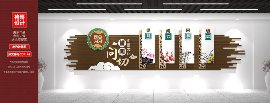 望聞問切中醫(yī)文化墻