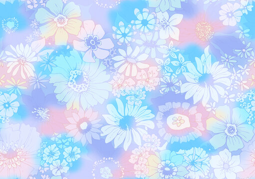 五彩繽紛花
