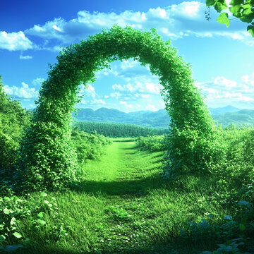 拱形草地