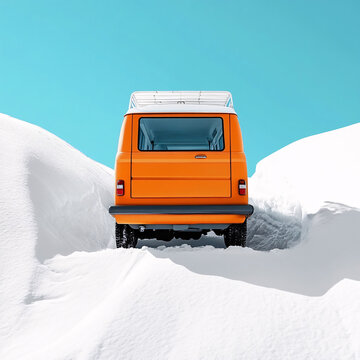 雪中快遞車