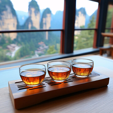 茶座落地窗