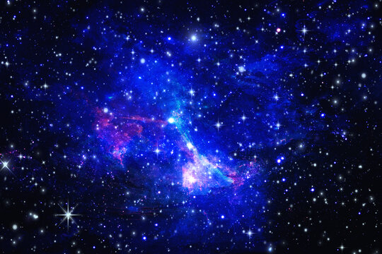 藍色夢幻星空頂星空燈箱軟膜