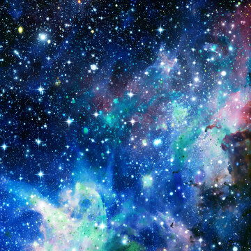 藍(lán)色夢(mèng)幻璀璨星空頂星空軟膜燈箱