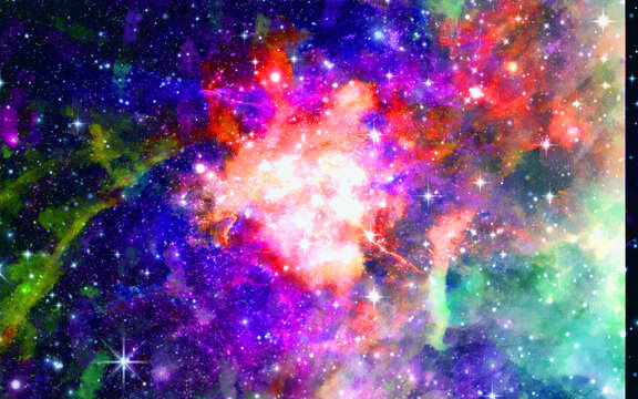 唯美炫彩星空頂星空燈箱軟膜