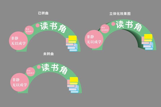 圖書館校園讀書角標(biāo)識(shí)牌指引牌