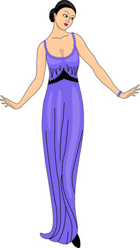 美女女性插畫(huà)