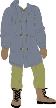 卡通冬季棉服服裝