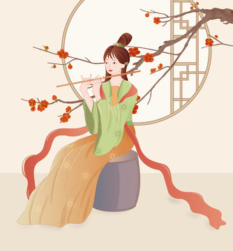 吹笛子