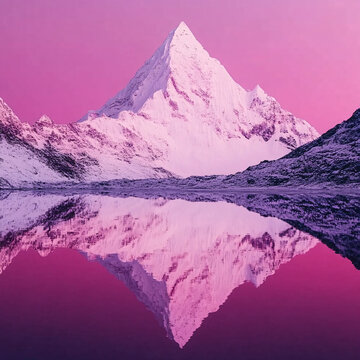 粉紅雪山