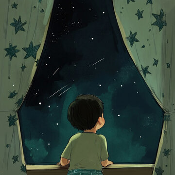 星空下的少年