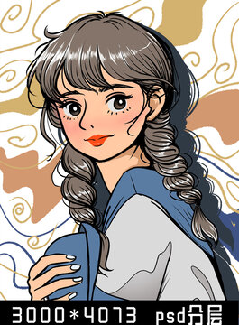 雙馬尾少女