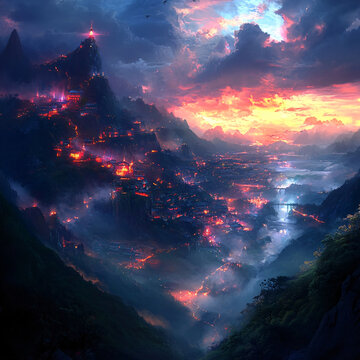 唯美奇幻古風(fēng)場(chǎng)景