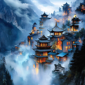古風(fēng)仙境天上宮闕