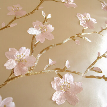 刺繡桃花