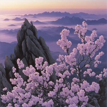 山花爛漫裝飾畫(huà)