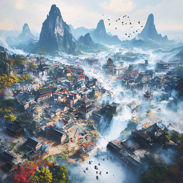 中國風(fēng)場(chǎng)景
